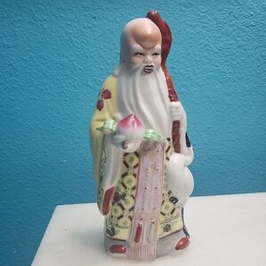 Porcelain Figure of Shou Xing 8 " H